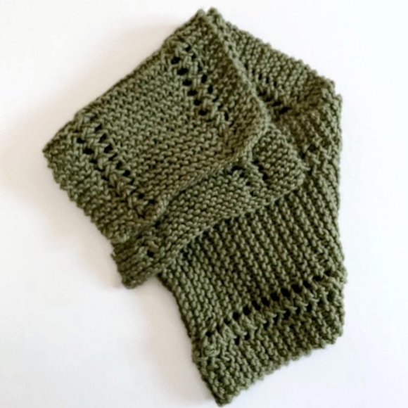 Knit Scarf Wrap, Hand Knitted Cozy Scarf, Knit fashion Scarf, Lightweight Scarf - Picture 2 of 6